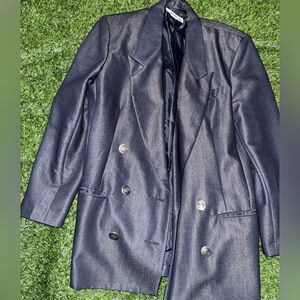 SK & Company Navy Blouse